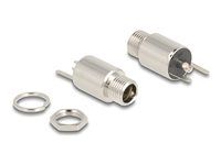 Connector DC 5.5 x 2.1 mm female bulkhea
