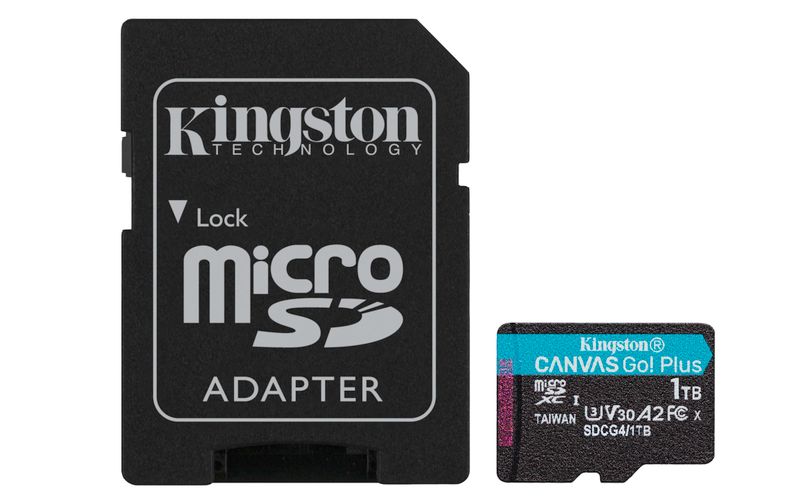 Kingston Canvas Go Plus A2/Micro SDXC/1TB/UHS-I U3 / Class 10/+ Adaptér