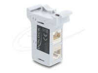 RJ45 Coupler Cat.6A Dual jack to jack fo