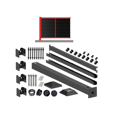 Rozšiřující konstrukce plotu pro 1 solární panel