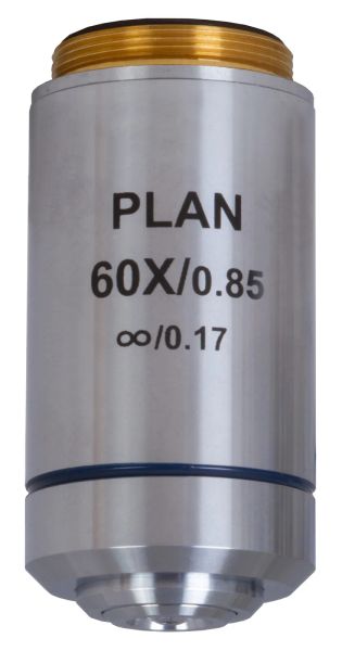 Rovinný achromatický objektiv s korekcí na nekonečno Levenhuk MED 60x