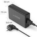 HAMA GaN, Rychlonabíječka, 4x USB-C PD/QC 240W