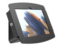Compulocks Galaxy Tab A7 Lite Space Enclosure AV Conference Room Capsule - Montážní sada (kryt, stojan) - pro tablet - AV pouzdro do konferencní místnosti - uzamykatelný - vysoce kvalitní hliník - cerná - velikost obrazovky: 8.7" - montážní rozhraní: 100 x 100 mm - montáž na stenu, na stul - pro Samsung Galaxy Tab A7 Lite