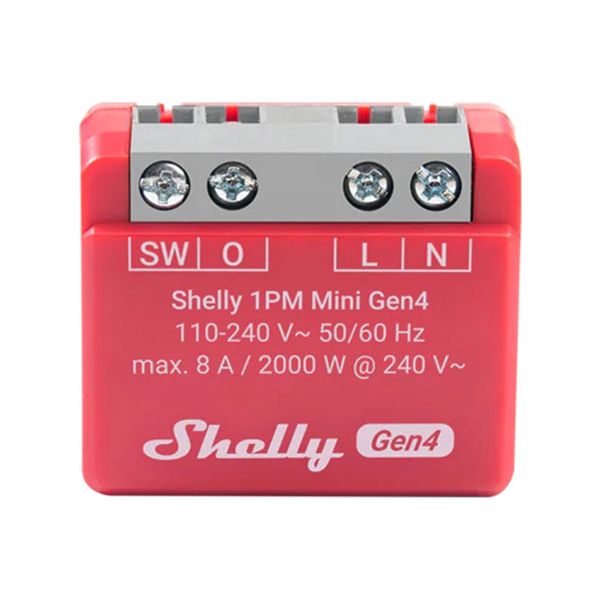 Smart Switch SHELLY 1PM Mini Gen4 WiFi Zigbee Bluetooth Matter