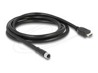 M12 Cable A-coded 17 pin female to HDMI
