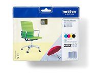 4-balení - černá, žlutá, azurová, purpurová - originální - blistr - inkoustová cartridge - pro Brother MFC-J5320DW, MFC-J5625DW
