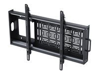 Vision VFM-W8X6S - Montážní sada (montáž na zed) - odolný, sklopný - pro plochý panel / mini PC - ocel válcovaná za studena - cerná - velikost obrazovky: 47"-90"