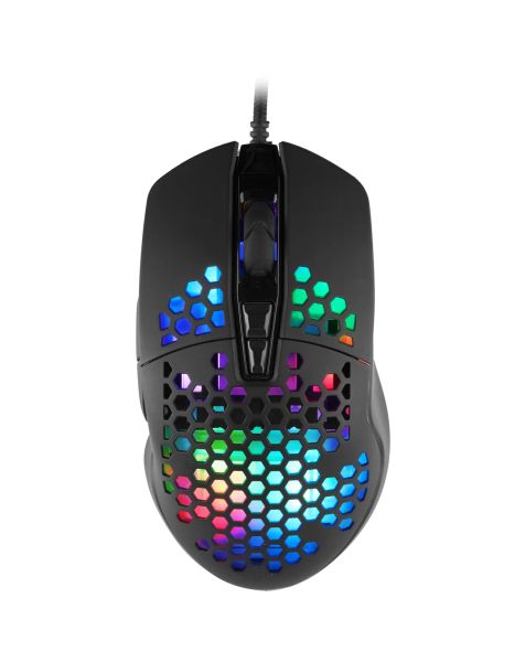 C-TECH Scarab/Herní/Optická/Pro praváky/7 200 DPI/Drátová USB/Černá