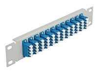 10  Fiber Optic Patch Panel 12 Port LC Q