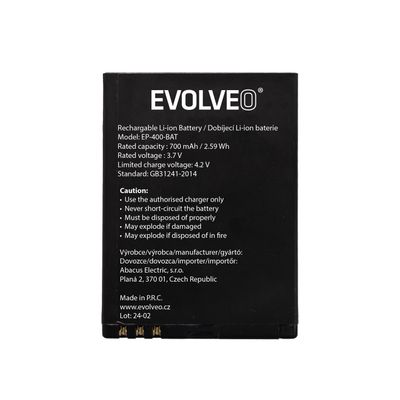 EVOLVEO orig. baterie 700 mAh pro EasyPhone ID/EG/XS (EP-400/550/570)