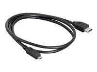 Kabel HDMI s ethernetem - HDMI s piny (male) do 19 pin micro HDMI Type D s piny (male) - 1 m