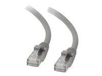 Patch kabel - RJ-45 (M) do RJ-45 (M) - 5 m - UTP - CAT 5e - lisovaný, provedení bez hrbolků, licna - šedá