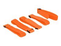 Háček se smyčkou - 30 cm - oranžová (balení 5)