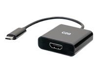 4K 60Hz - Video adaptér - USB-C s piny (male) do HDMI se zdířkami (female) - černá - podporuje 4K