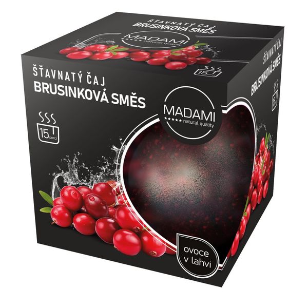 Brusinková směs 500 g: šťavnatý čaj