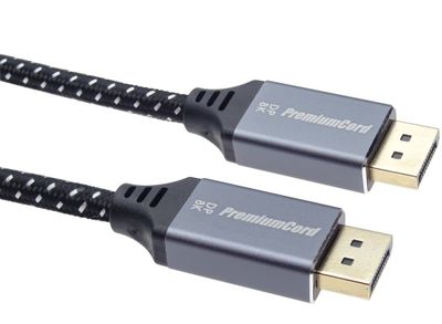 PremiumCord DP 1.4 kabel 8K, kov, zlacený, 5m