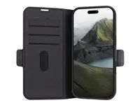 Pouzdro s klopou pro mobilní telefon - polyuretan (PU), plast - černá - pro Apple iPhone 16 Pro