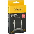 INTENSO A315C, Kabel USB 2.0-TypeC, 1,5m, bílý