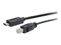 Black - USB kabel - USB typ B (M) do USB-C (M) - USB 2.0 - 1.83 m - černá