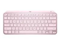 Klávesnice - podsvícená - bezdrátový - Bluetooth - QWERTY - americká - rùžová