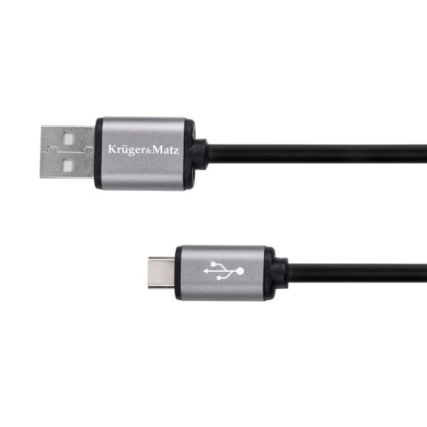 Kabel KRUGER & MATZ KM1239 Basic USB/USB-C 1m Black