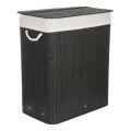 Koš na prádlo G21 Bambus 105l Black
