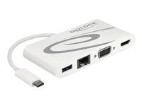 Retail Pack - dokovací stanice - USB-C 3.1 - VGA, HDMI - 1GbE