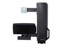 Montážní sada (vertikální zvednutí) - pro LCD displej / PC vybavení - systém pro sezení a stání, oblast s vysokým provozem - černá - velikost obrazovky: až 24" - montáž na stěnu