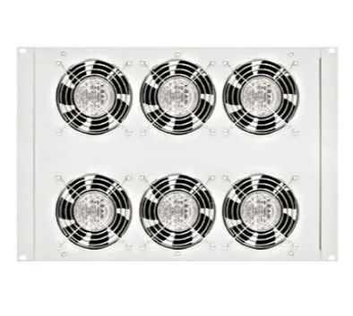 Horní/spodní ventil.jednotka,6x ventilátor,termostat,8U