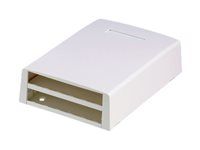 zásuvka MINI-COM pro 12 modul? na omítku