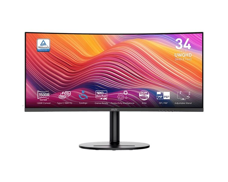 MSI Modern/MD342CQP/34"/VA/wQHD/120Hz/1ms/Černá/3R