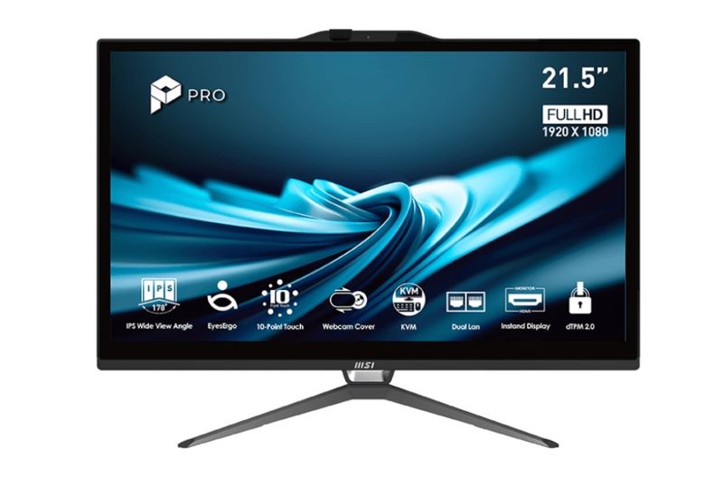 MSI PRO/AP222T 14MA-648EU/21,5''/FHD/T/i5-14400/8GB/512GB/Intel int/W11P/Čierna/3R