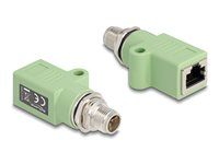 M12 Adapter X-coded 8 pin male to RJ45 j