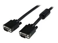 Kabel VGA - HD-15 (VGA) (M) do HD-15 (VGA) (M) - 3 m - lisovaný, křídlové šrouby - černá