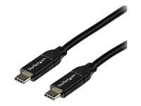 5A PD - USB 2.0 USB-IF Certified - USB kabel - USB-C (M) rovné do USB-C (M) rovné - Thunderbolt 3 / USB 2.0 / USB 3.0 / USB 3.1 - 5 A - 2 m - černá