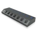 RAIDSONIC ICY BOX - 7x USB 3.0, 1x USB Type C, HUB