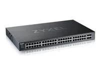 Přepínač - spravováno - L3 Lite - inteligentní - 48 x 10/100/1000 + 4 x 10 Gigabit SFP+ (uplink) - Lze montovat do rozvaděče - pro Zyxel DAC10G-1M v2, DAC10G-3M v2, SFP10, SFP-1000, SFP-BX1310-10, SFP-BX1550, SFP-SX-D