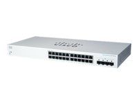Přepínač - inteligentní - 24 x 10/100/1000 + 4 x Gigabit SFP (uplink) - Lze montovat do rozvaděče - repasováno