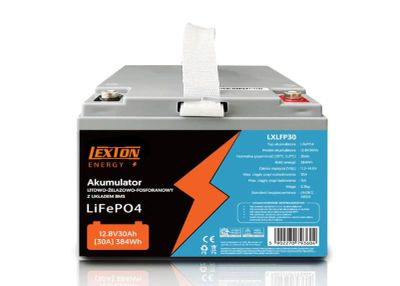 LiFePO4 12,8V 30Ah baterie LEXTON LXLFP30 s BMS