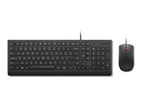 Klávesnice a sada myši - USB - QWERTZ - česká - černá - hnědá krabice