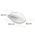 HAMA WM-500, Ergonomická bezdrôtová myš, biela