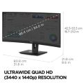 VIEWSONIC VG3456C, LED Monitor 34" 2K QHD