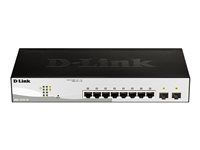 Přepínač - inteligentní - 8 x 10/100/1000 + 2 x gigabitů SFP - desktop, Lze montovat do rozvaděče