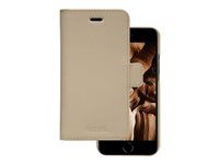 Pouzdro s klopou pro mobilní telefon - kůže Saffiano - sahara sand - pro Apple iPhone 7, 8, SE (2nd generation)
