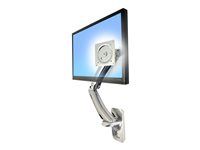 Montážní sada (kloubové rameno, montážní základna, montážní rám VESA) - Technologie konstantní síly - pro Displej LCD - leštěný hliník - velikost obrazovky: až do 42" - montáž na stěnu