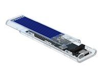 Kryt úložiště - M.2 NVMe Card - USB-C - průhledná
