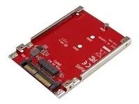 Not Compatible with SATA Drives or SAS Controllers - For M.2 PCIe NVMe SSDs - PCIe M.2 Drive to U.2 Host Adapter - M2 SSD Converter (U2M2E125) - Adaptér rozhraní - M.2 - M.2 Card - U.2 - červená