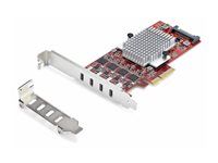 Startech 4-Port USB Type-C PCIe Card, USB-C 10Gb, 4x Controllers, TAA - USB adaptér - PCIe 3.0 x4 - USB-C 3.2 Gen 2 x 4 - kompatibilní s TAA
