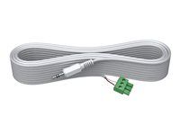 VISION Techconnect Modular AV Faceplate - installation-grade audio cable - Phoenix (M) to stereo mini jack (M) - 10 m - white