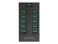 Světelný rozbočovač RGB LED - 10 portů - černá